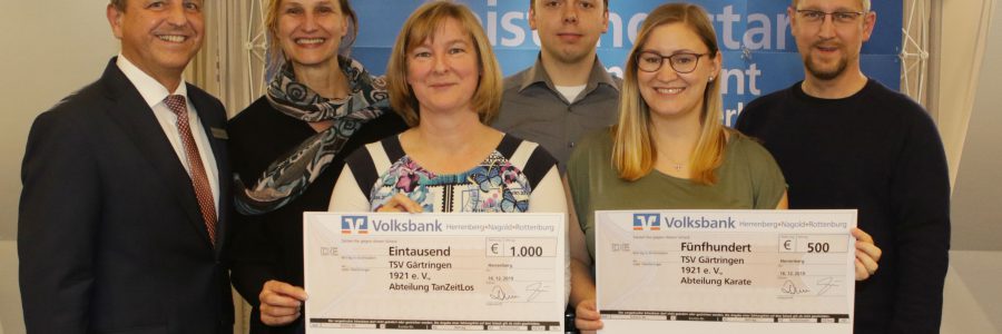 SpendenAdvent 2019 der Volksbank Herrenberg-Nagold-Rottenburg-Stiftung